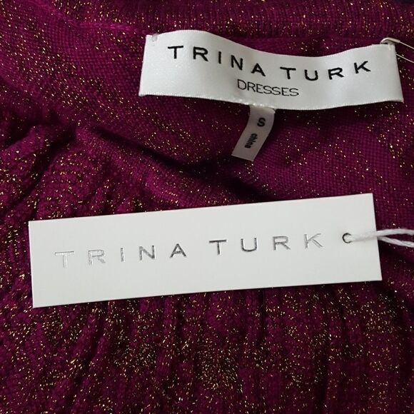 Trina Turk One Shoulder Ruffle Mayreau Dress S NEW - Picture 5 of 6